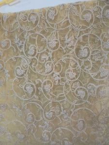 Beautiful embroidered net cloth 2 mtr