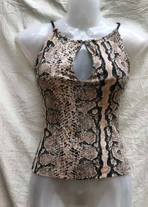 2255 SEXY SNAKE PRINT TOP