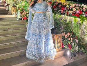 Cindrella Blue Lehenga