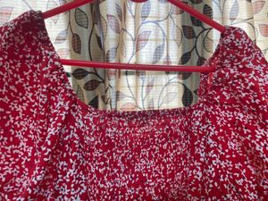 Red Crop Top