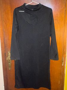 Chic Black Cutout Dress