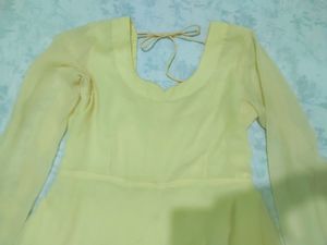 Yellow Anarkali