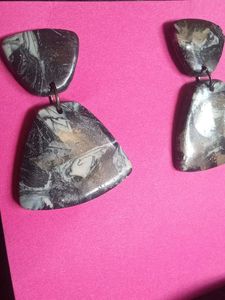 Statement Stone Drop Earrings