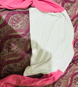 Pink & White Casual Top