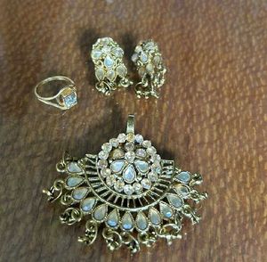Pendant+ EARRING + Finger Ring ,all Matching