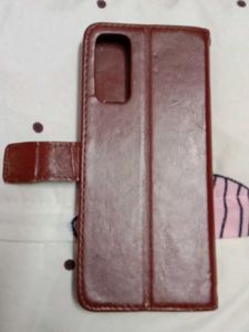 Burgundy Leather Phone Wallet Case