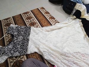 White Anarkali Suit