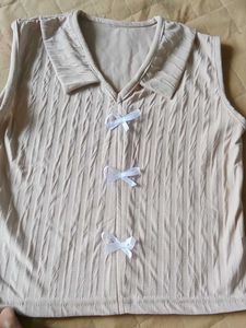 Cute Bow Tie Tank Top And Pant
