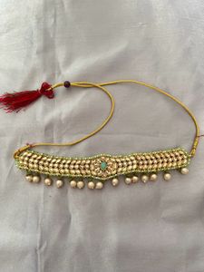 Pastel Kundan Pearls Jewellery Set