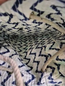 New Handblock Quilted Backpack For Kids