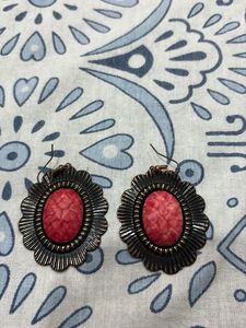 Boho Chic Coral Earrings
