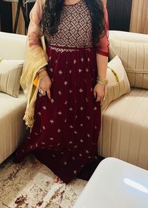 Elegant Maroon Gown