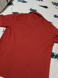 Easybuy Men Classic Collar Red Tshirt