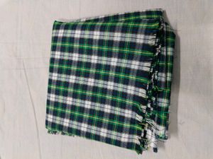 Green Plaid Shirt Fabric Unstitched