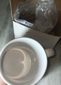 New Condition, With Box, Cup White Colour