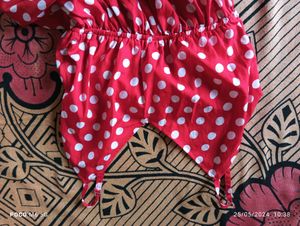 Red And White Party Wear Dress