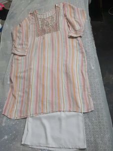 Striped Kurti with Palazzo Pants