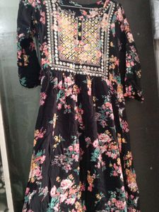 Floral Print Kurta