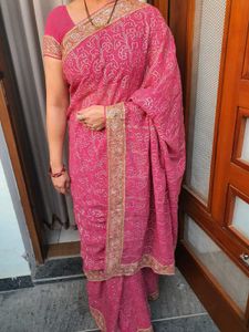 🔥🎀💕Women Partywear Sequin Work Saree 💕🎀🔥