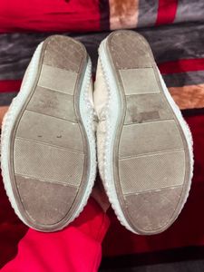 Beautifully embellished Sea green shoes