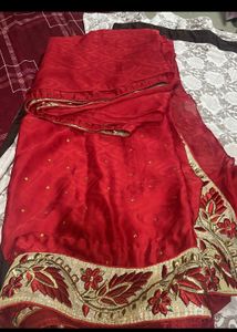 Hardly Used Saree With Padded Blouse