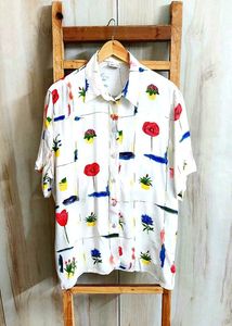 Multicolour Printed Shirt Size-42-44
