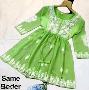 Green Embroidered Top