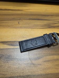 Black Leather Watch Strap