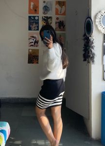 Black And White Skirt