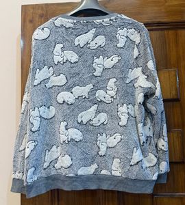 Cute Polar Bear Print Sweatshirt