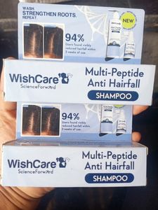 Pack Of 2 ❤️ Wishcare Peptide Anti Hairfall Shampo