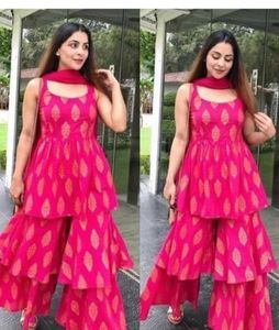 Pink Ethnic Kurta Set