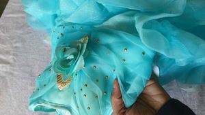 Cute Blue Ruffled Party Dress