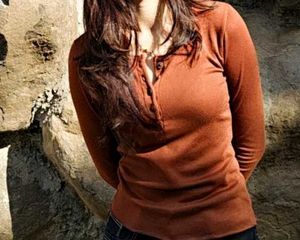 Brown Body Hugging Top