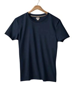 💥New Men&#39;s Premium Solid Cotton Navy Blue T-shirt