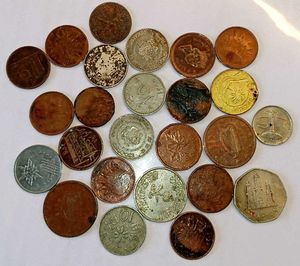 Random Foreign Coins 25 Pcs