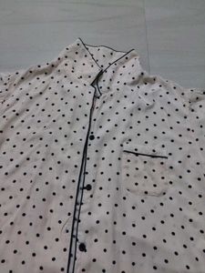 Nude Polka Night Shirt