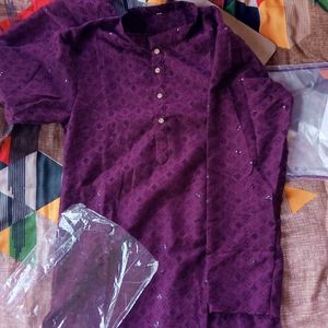 Purple Colour Kurta