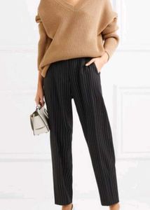 Striped Black Trousers