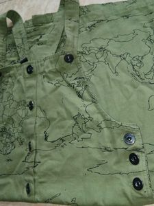 Olive Green Map Jumper