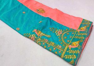 Elegant Embroidered Saree Sale New
