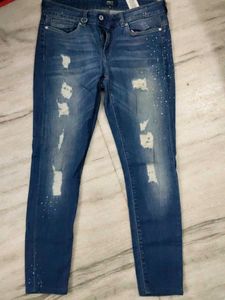 ONLY Distressed Denim Jeans