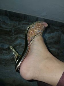 Sparkly Gold heels