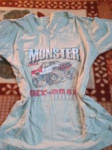 vintage y2k Monster Truck Graphic Tee