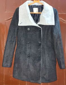 Elegant Black Peacoat