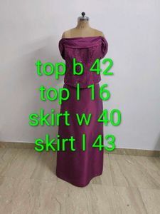Elegant Purple Two-Piece Set
