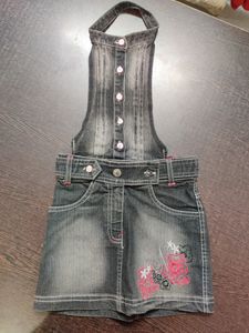 Peppermint Top With Denim Stylish Mini Skirt