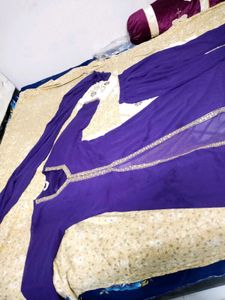 Purple Kurta Set
