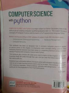 CBSE CLASS 12 COMPUTER SCIENCE TEXTBOOK