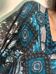 Boho Print Kaftan Dress